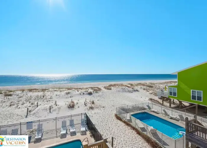 Gulf Shores Beachfront Gem 5Br Pool Walk To Sand Apartment *