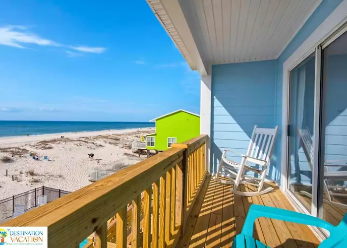 Gulf Shores Beachfront Gem 5Br Pool Walk To Sand Apartment