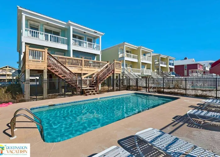 Gulf Shores Beachfront Gem 5Br Pool Walk To Sand Apartment *