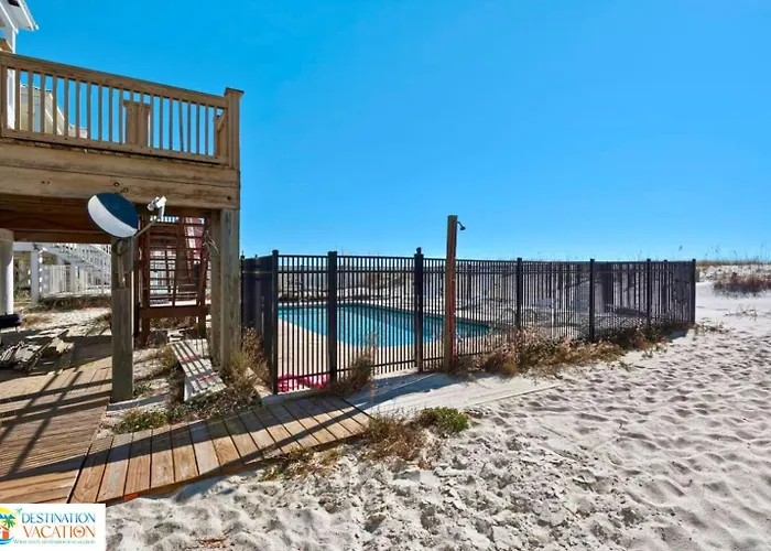 Gulf Shores Beachfront Gem 5Br Pool Walk To Sand Apartment Gulf Shores