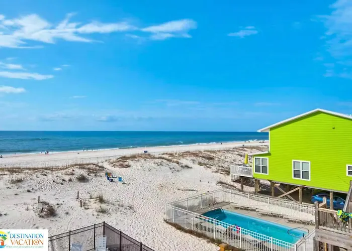 Gulf Shores Beachfront Gem 5Br Pool Walk To Sand Gulf Shores
